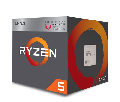 מעבד AMD Ryzen™ 5 2400G with Radeon™ RX Vega 11 Graphics Quad Core Box