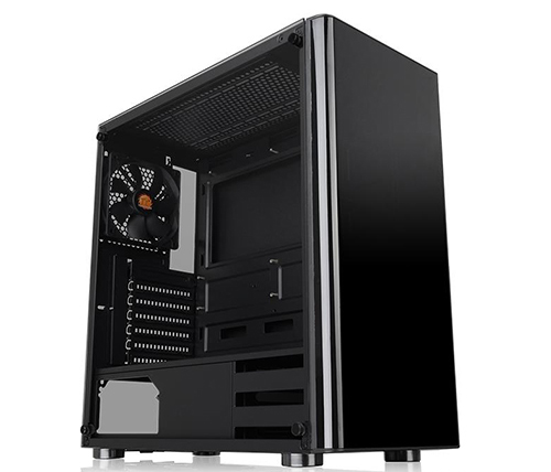 מארז מחשב Thermaltake V200 Tempered Glass Edition בצבע שחור כולל חלון צד