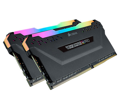 זכרון למחשב Corsair VENGEANCE RGB PRO 16GB (2 x 8GB) DDR4 DRAM 2666MHz CMW16GX4M2A2666C16