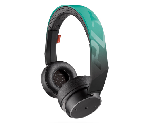 אוזניות ספורט אלחוטיות Plantronics BackBeat FIT 500 עם מיקרופון Bluetooth בצבע שחור וטורקיז