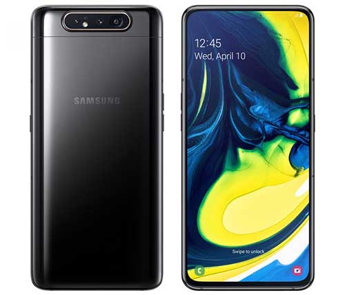 סמארטפון Samsung Galaxy A80  SM-A805F בצבע שחור - שנה אחריות היבואן הרשמי