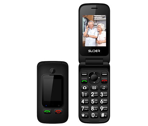 טלפון סלולרי למבוגרים Slider W30C Premium בצבע שחור אחריות היבואן הרשמי