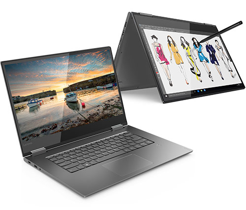 מחשב נייד "15.6 Lenovo IdeaPad Yoga 730-15 81CU001NIV i5-8250U בצבע אפור, כונן 256GB SSD, זכרון 8GB ומ.גרפי Nvidia GTX 1050