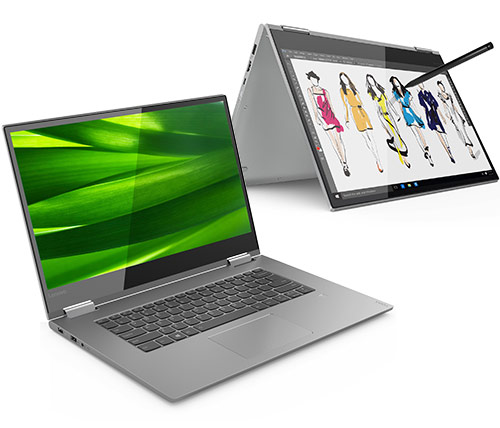 מחשב נייד "15.6 Lenovo IdeaPad Yoga 730-15 81CU001TIV i7-8550U בצבע כסוף, כונן 512GB SSD, זכרון 8GB ומ.גרפי Nvidia GTX 1050
