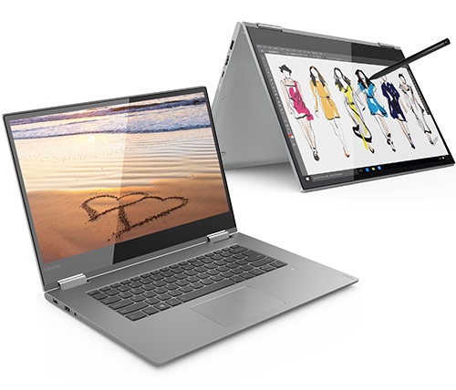מחשב נייד "15.6 Lenovo IdeaPad Yoga 730-15 81CU001RIV i5-8250U בצבע כסוף, כונן 512GB SSD, זכרון 8GB ומ.גרפי Nvidia GTX 1050