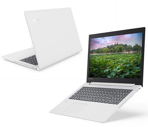 מחשב נייד "15.6 Lenovo IdeaPad 330-15 81DE00S9IV i5-8250U בצבע לבן, כונן 256GB SSD, זכרון 8GB ומ.גרפי Intel 620