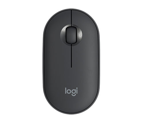 עכבר אלחוטי Logitech Pebble Wireless Mouse M350 בצבע שחור גרפיט
