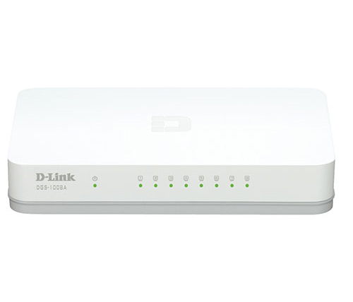 מתג D-Link DGS-1008A 8 Ports Gigabit 10/100/1000 Mbps