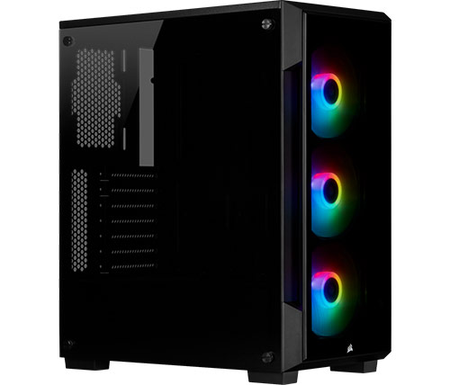 מארז מחשב Corsair iCUE 220T RGB Tempered Glass בצבע שחור