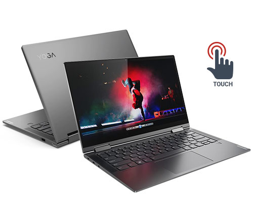 מחשב נייד "14 Lenovo Yoga C740-14 81TC0055IV i5-10210U בצבע אפור, כונן 512GB SSD זכרון 16GB ומאיץ גרפי Intel