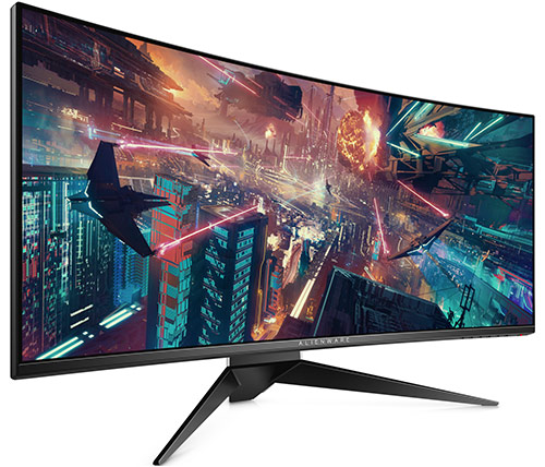 מסך מחשב גיימינג קעור "34 Dell Alienware LED IPS AW3418DW בצבע שחור וכסוף