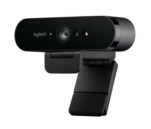 מצלמת רשת Logitech Brio Ultra HD Pro 4K Webcam כולל מיקרופון מובנה