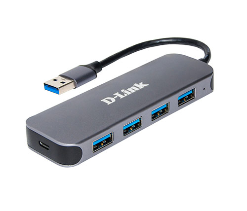 מפצל D-Link USB מחיבור USB3.0 לארבע כניסות USB3.0 דגם DUB-1341