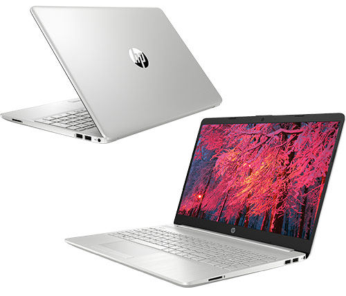 מחשב נייד "15.6 HP Notebook 15-DW1006NJ 8PL00EA i3-10110U בצבע כסוף, כונן 256GB SSD, זכרון 8GB ומ.גרפי Intel UHD Graphics