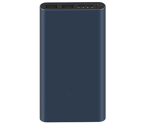 סוללת גיבוי נטענת Xiaomi Mi Power Bank 3 10,000mAh בצבע כחול