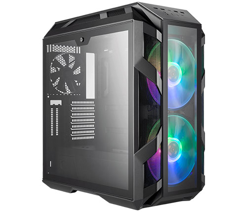 מארז מחשב CoolerMaster MasterCase H500M בצבע אפור כהה כולל חלון צד