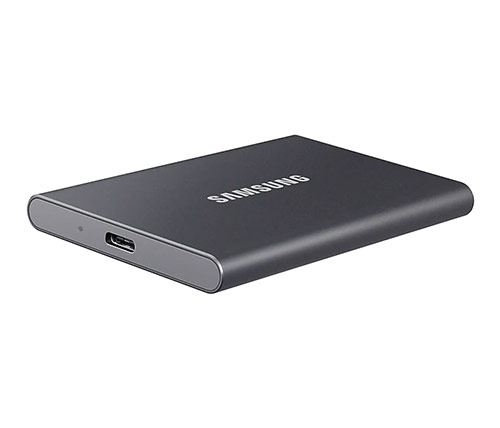 כונן SSD חיצוני נייד Samsung Portable SSD T7 USB3.2 2TB בצבע שחור