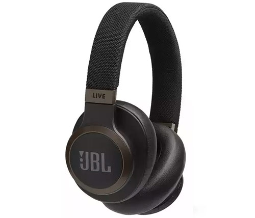 אוזניות אלחוטיות JBL Live 650BTNC עם מיקרופון Bluetooth בצבע שחור