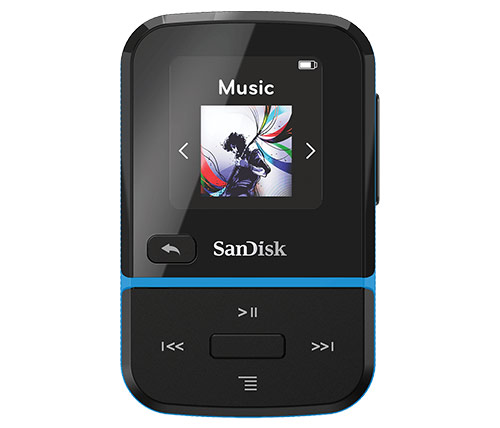 נגן SanDisk Clip Sport Go 16GB MP3 בצבע שחור וכחול