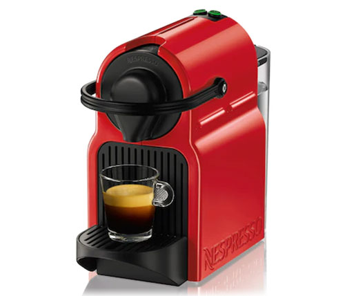 מכונת קפה נספרסו Nespresso Krups Inissia בצבע אדום