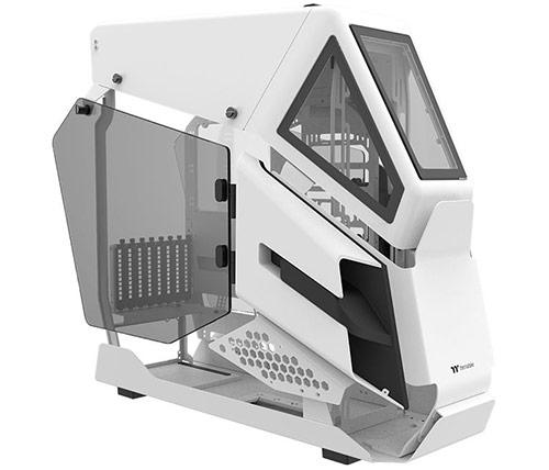 מארז מחשב Thermaltake AH T600 Snow Full Tower בצבע לבן כולל 2 חלונות צד