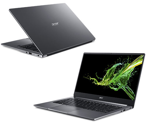 מחשב נייד "14 Acer Swift 3 i5-1035G1 בצבע אפור כהה כונן 512GB SSD זכרון 8GB ומ.גרפי Intel UHD Graphics 