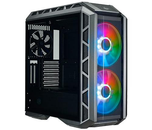 מארז מחשב CoolerMaster MasterCase H500P ARGB בצבע מתכת כולל חלון צד