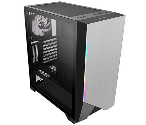 מארז מחשב Thermaltake H550 TG ARGB בצבע כסוף ושחור