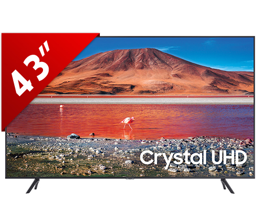 טלוויזיה חכמה "43 Samsung Crystal UHD 4K HDR UE43TU7100 אחריות היבואן הרשמי 