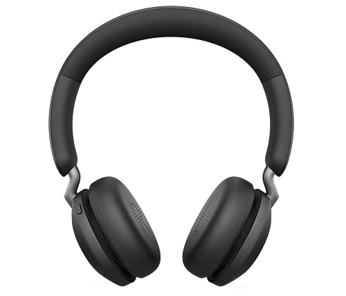 אוזניות אלחוטיות עם מיקרופון Jabra Elite 45H Bluetooth בצבע שחור ואפור