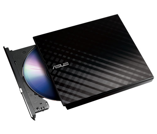 צורב DVD חיצוני ASUS Slim X8 SDRW08D2SU בצבע שחור