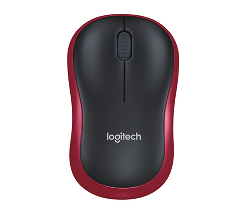 עכבר אלחוטי Logitech Wireless M185 בצבע אדום