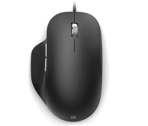 עכבר ארגונומי חוטי Microsoft Ergonomic Mouse RJG-00007 בצבע שחור