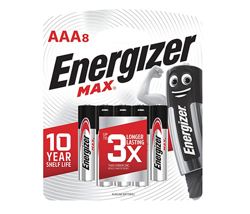 סוללות לא נטענות Energizer LR03 MAX AAA 8 pack