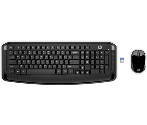 סט מקלדת ועכבר אלחוטיים HP Wireless 300 2.4GHz  עברית אנגלית