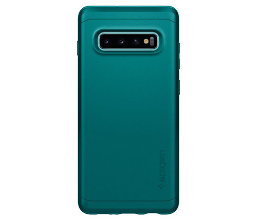 כיסוי לטלפון Spigen Thin Fit Samsung Galaxy S10 Plus בצבע ירוק