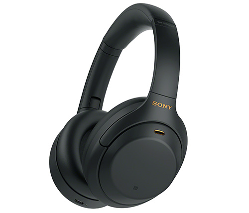 אוזניות אלחוטיות Sony WH-1000XM4 עם מיקרופון Bluetooth בצבע שחור 