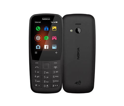 טלפון סלולרי Nokia 220 בצבע שחור - שנה אחריות היבואן הרשמי