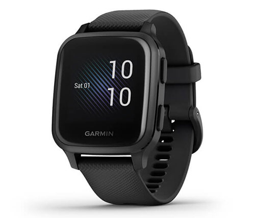 שעון חכם Garmin Venu Sq GPS Music בצבע שחור אחריות היבואן הרשמי