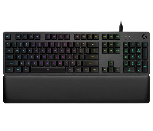מקלדת גיימינג מכנית Logitech G513 RGB Lightsync GX Brown Switch כולל תאורת לד, עברית אנגלית