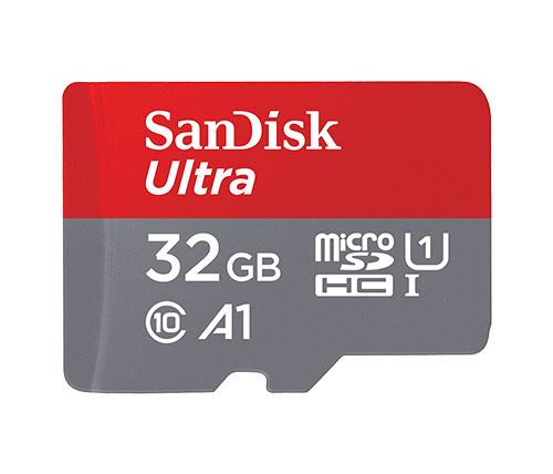 כרטיס זכרון SanDisk Ultra Micro SDHC UHS-I SDSQUA4-032G - בנפח 32GB