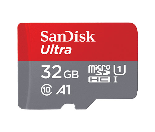 כרטיס זכרון SanDisk Ultra Micro SDHC UHS-I - דגם SDSQUA4-032G - נפח 32GB