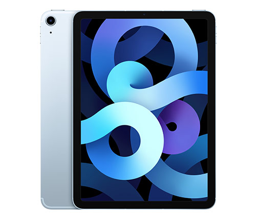 אייפד Apple iPad Air 10.9" (2020) 64GB Wi-Fi + Cellular בצבע Sky Blue