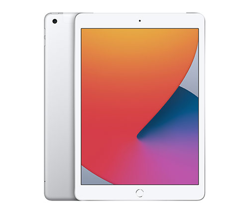 אייפד Apple iPad 10.2" 8th Gen (2020) 128GB Wi-Fi + Cellular בצבע כסוף