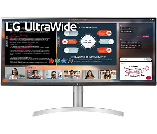 מסך מחשב "34 LG UltraWide HDR IPS 34WN650-W 