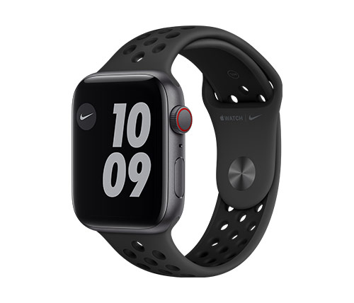 שעון חכם אפל Apple Watch Nike SE GPS + Cellular 44mm בצבע Space Gray Aluminum Case עם רצועת ספורט Anthracite / Black