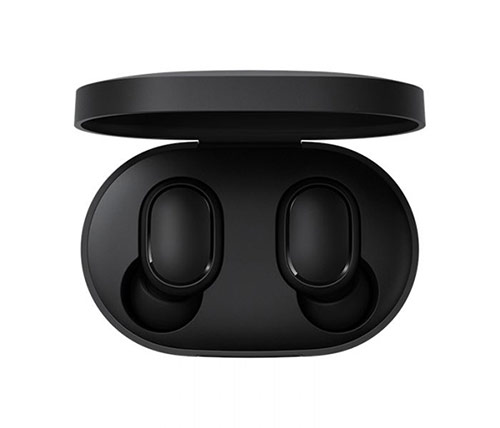 אוזניות אלחוטיות Xiaomi Mi True Wireless Earbuds Basic 2 Bluetooth עם מיקרופון בצבע שחור הכוללות כיסוי טעינה