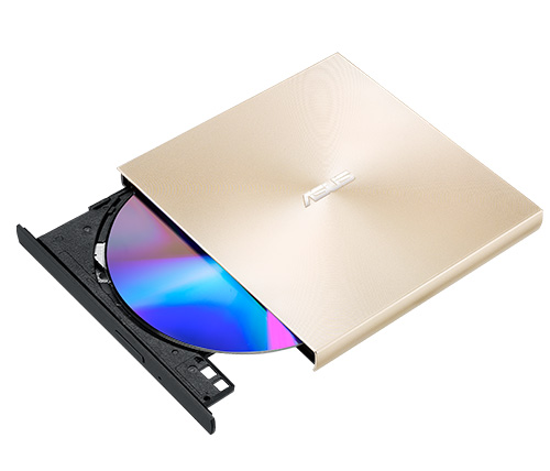צורב DVD חיצוני Asus ZenDrive U9M חיבור USB Type C בצבע זהב