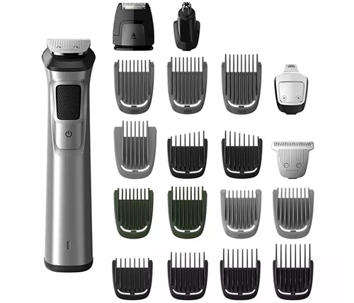 מכונת תספורת 18/Philips Norelco Multigroom 7000 MG7790 פיליפס חשמלית נטענת לשיער ולעיצוב הזקן