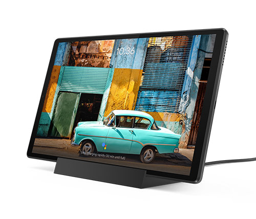 טאבלט Lenovo Tab M10 TB-X606F ZA5W0191IL 10.3" 128GB Wi-Fi בצבע אפור - כולל תחנת עגינה